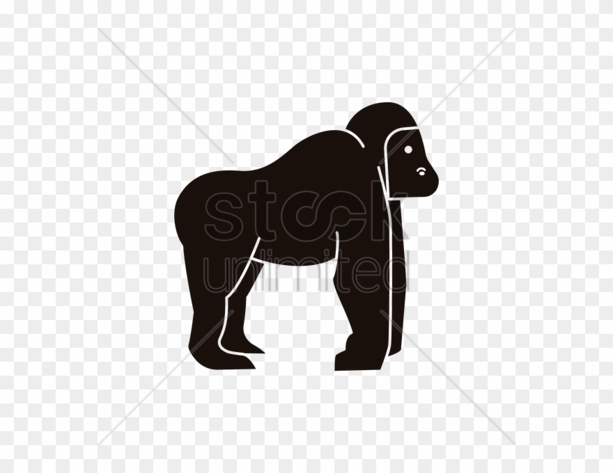 Gorilla Icon Vector Image - Icon Clipart