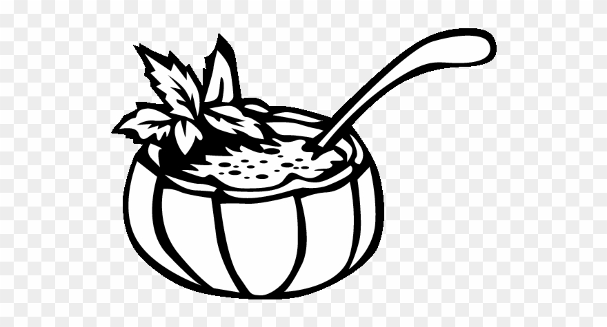Eps 1 Soup Printable Coloring In Pages For Kids - Soupe Au Potiron Dessin Clipart