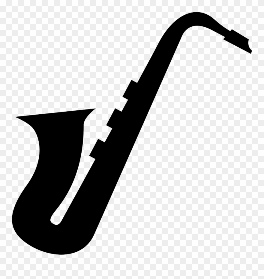 Image Library Download Musical Instruments Silhouette - Saxophone Silhouette Clip Art - Png Download
