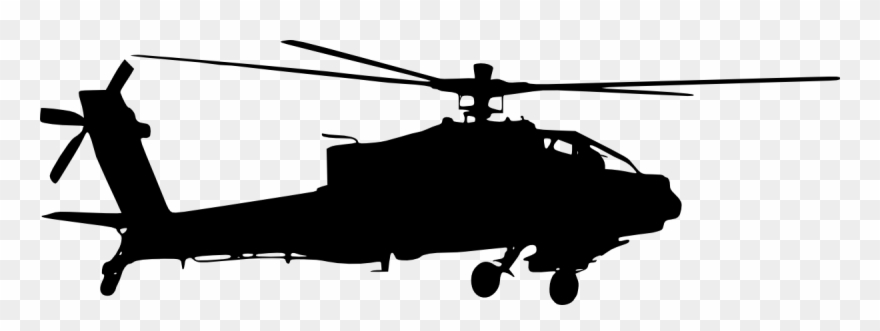 Helicopter Silhouette Clear Background Clipart