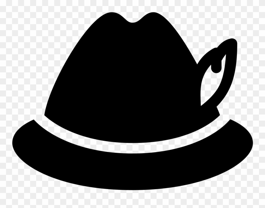 German Hat Filled Icon - Icone Chapeau Clipart
