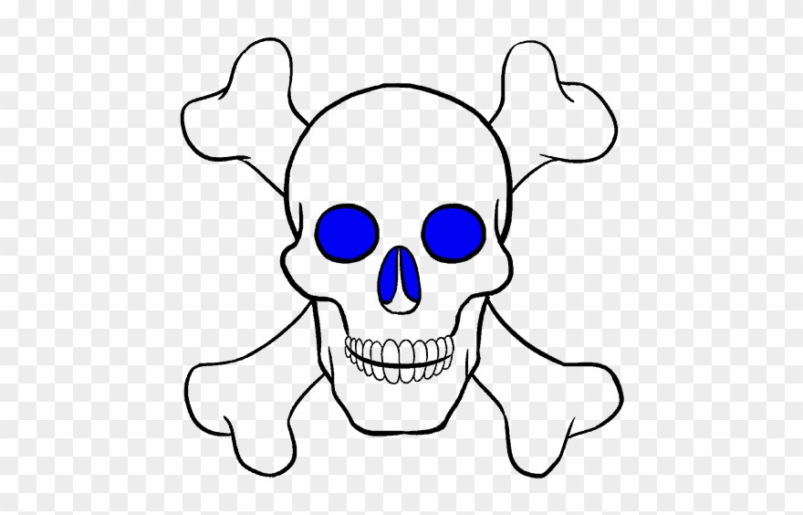 How To Draw Skull - Draw A Skull Clipart