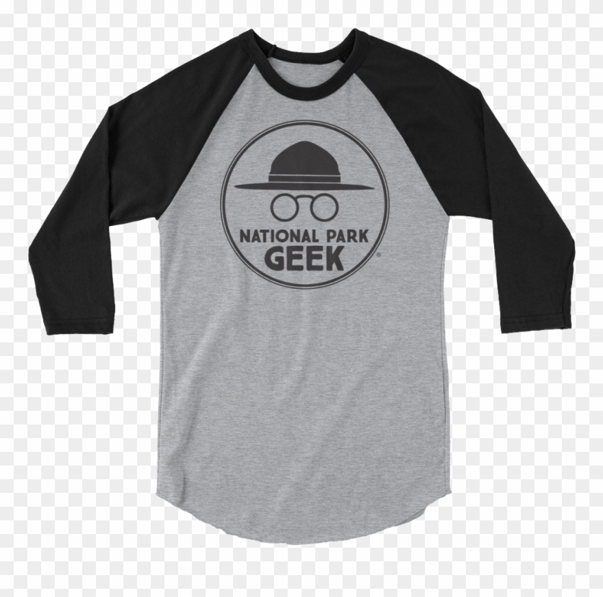 National Park Geek Logo 3/4 Sleeve T-shirt - Our Stars & Stripes 3/4 Sleeve Clipart