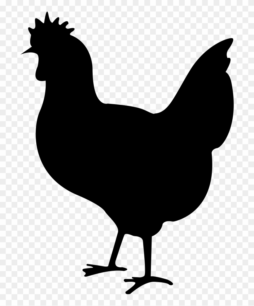Chicken Png Black Clipart