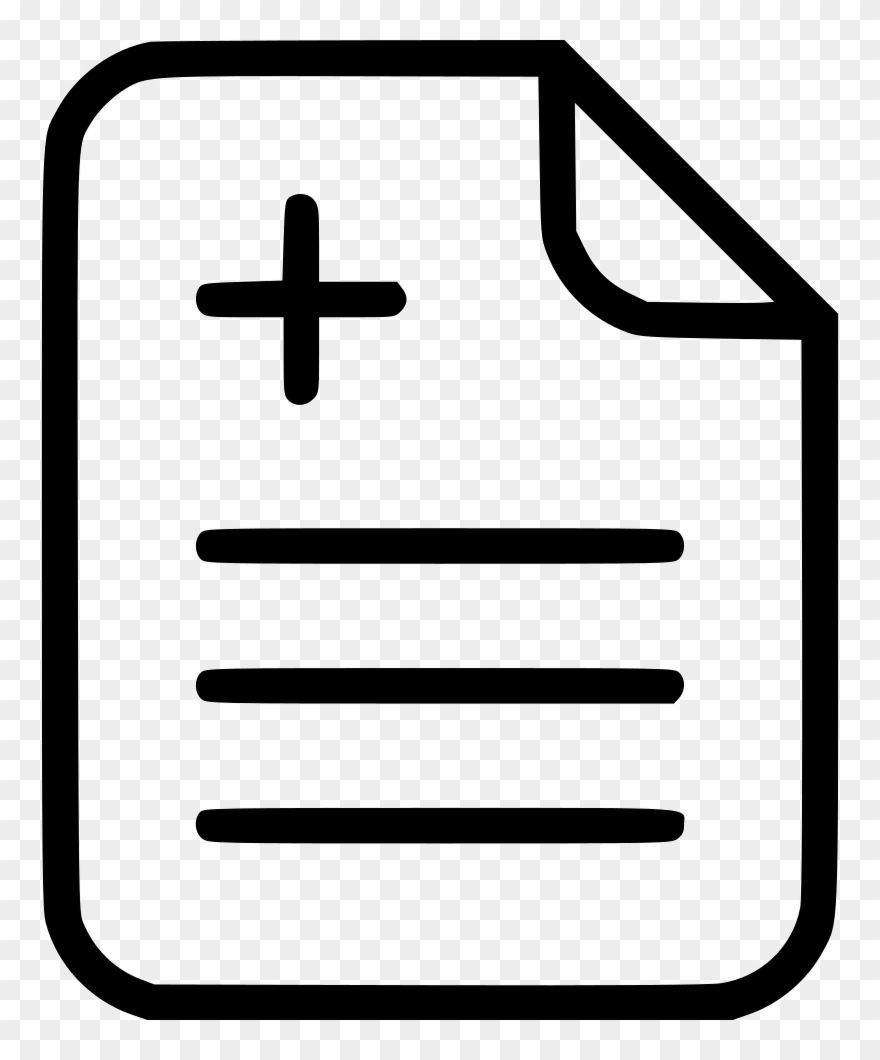 Prescription Sick Leave Document - Internship Icon White Clipart