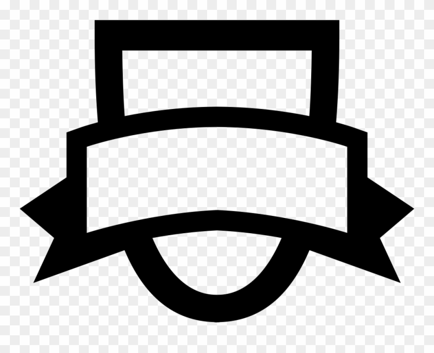 Shield Outline With A Banner Comments - Shape Art Vector Png Clipart