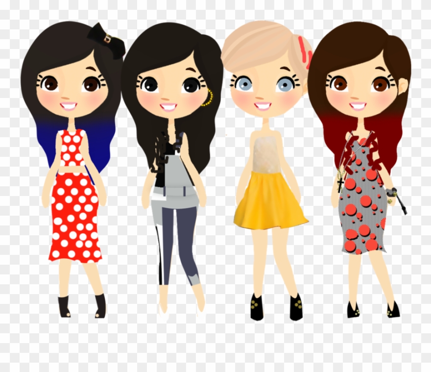 Dolls V Anime Dolls, Kawaii Girl, Pencil Illustration, - Boneca Cabelo Preto Desenho Clipart