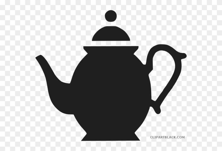 Jpg Black And White Library Clipartblack Com Tools - Tea Pot Clip Art - Png Download