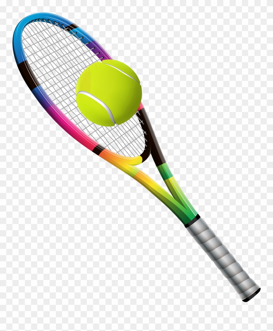 Tennis Racket And Ball Transparent Png Clip Art Image - Tennis Racket Transparent Background