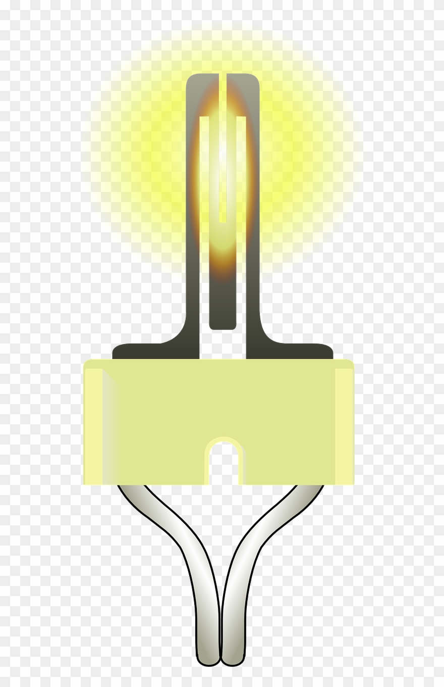 Filament Glow Wire Light Bulb Png Image - Vector Graphics Clipart
