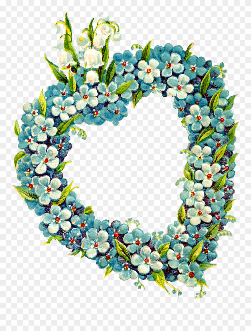 Romantic Flower Frame Image Clipart