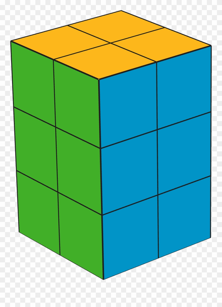 Building With Snap Cubes - Rectangular Prism With 12 Cubes Clipart