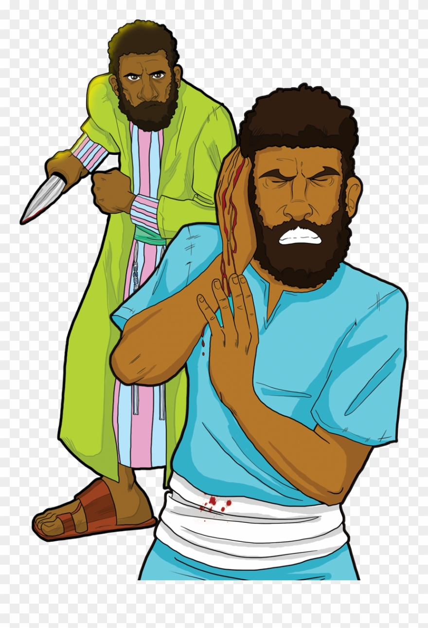 Peter In Gethsemane - Ear Cut Off With A Sword Clipart