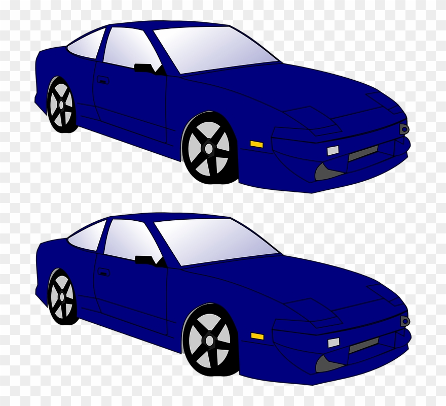 Free Car Cliparts - Clip Art 2 Cars - Png Download
