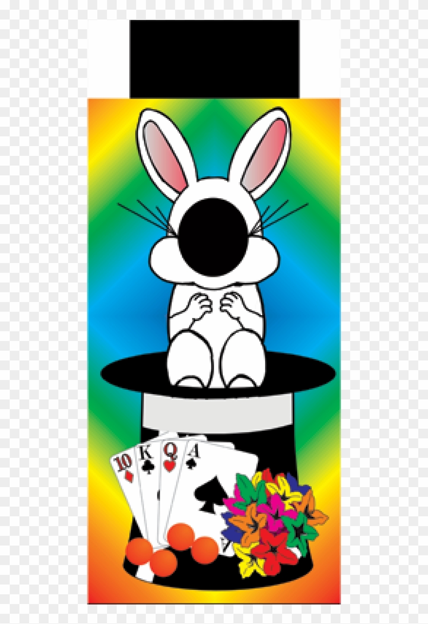 More Views - Bunny Wand Magic Trick Clipart