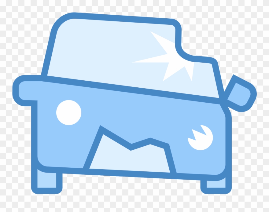 Auto Incidentata Icon - Damaged Car Icon Clipart