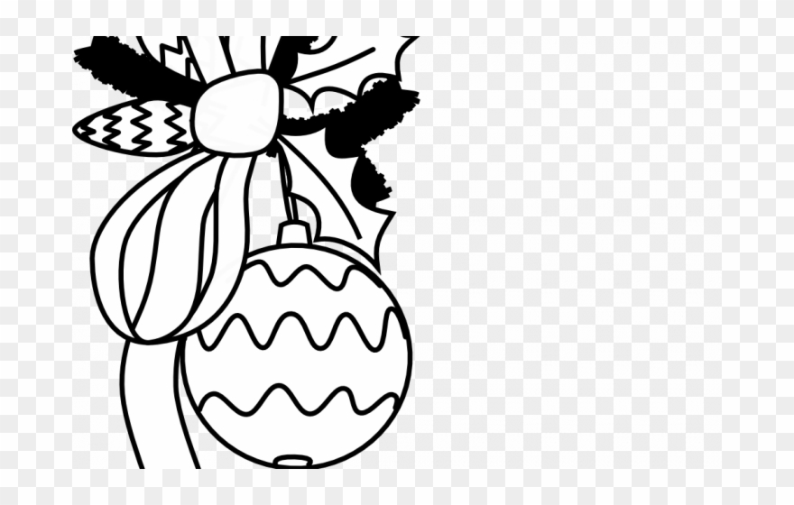 Free Christmas Clip Art Black And White - Christmas Border Black And White Clipart - Png Download