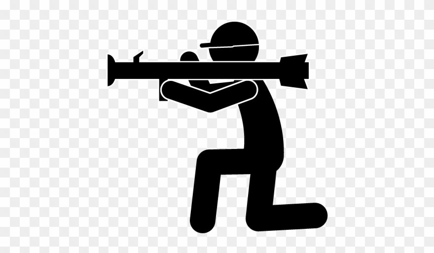 Firing A Missile - War Pictogram Clipart