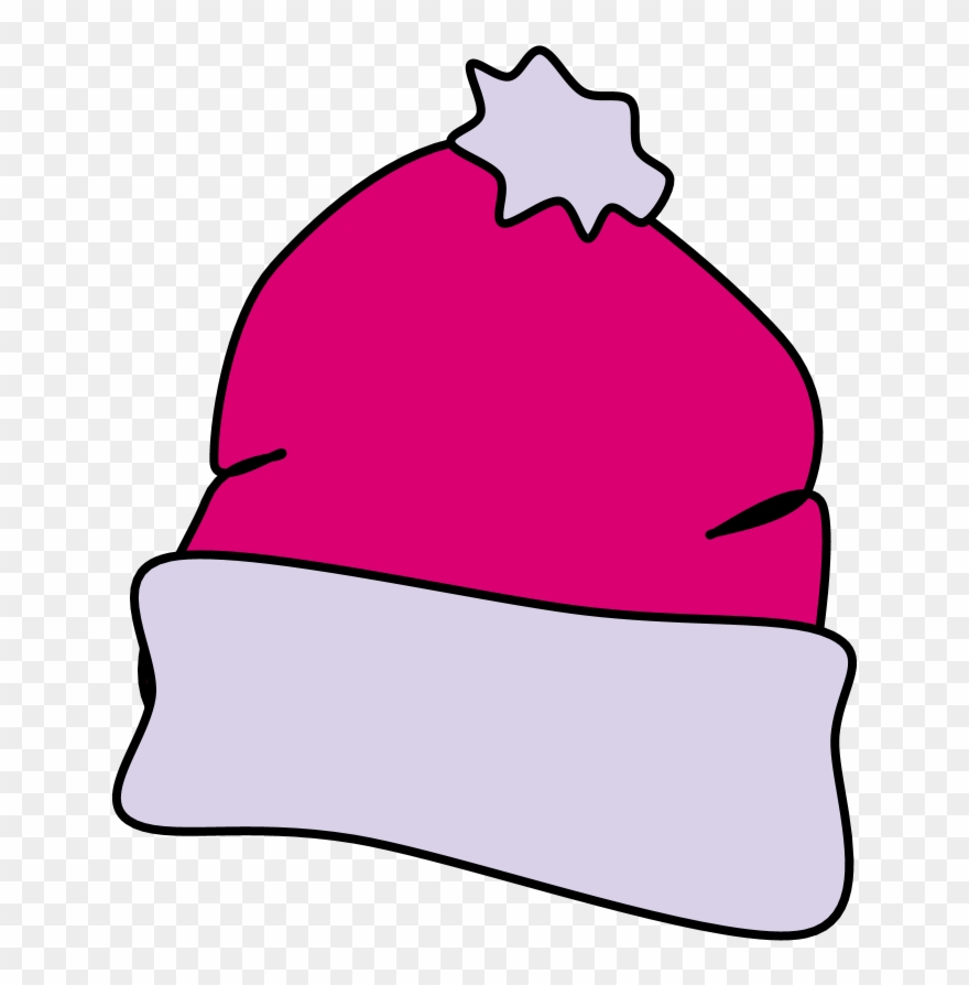 Hat, Winter, Violet, Lavender, Style 2, - Yellow Clipart