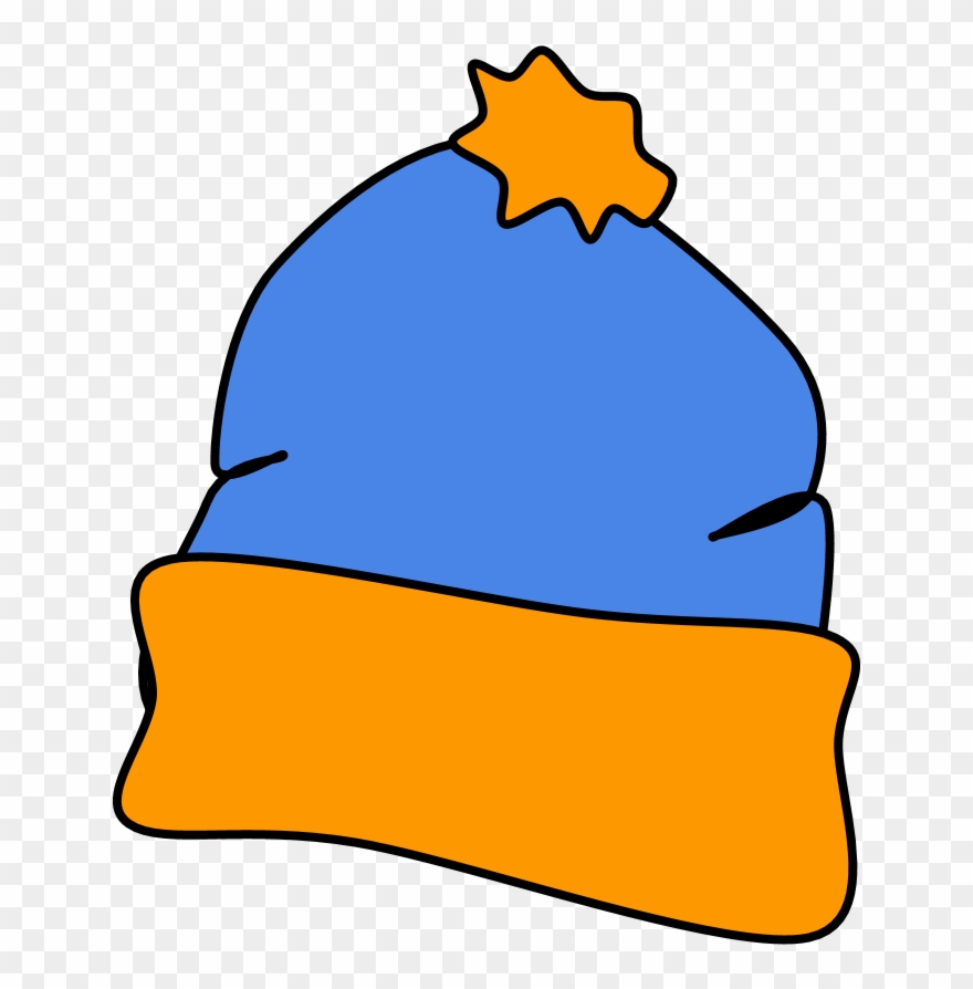 Hat, Winter, Blue, Orange, Style - Yellow Clipart