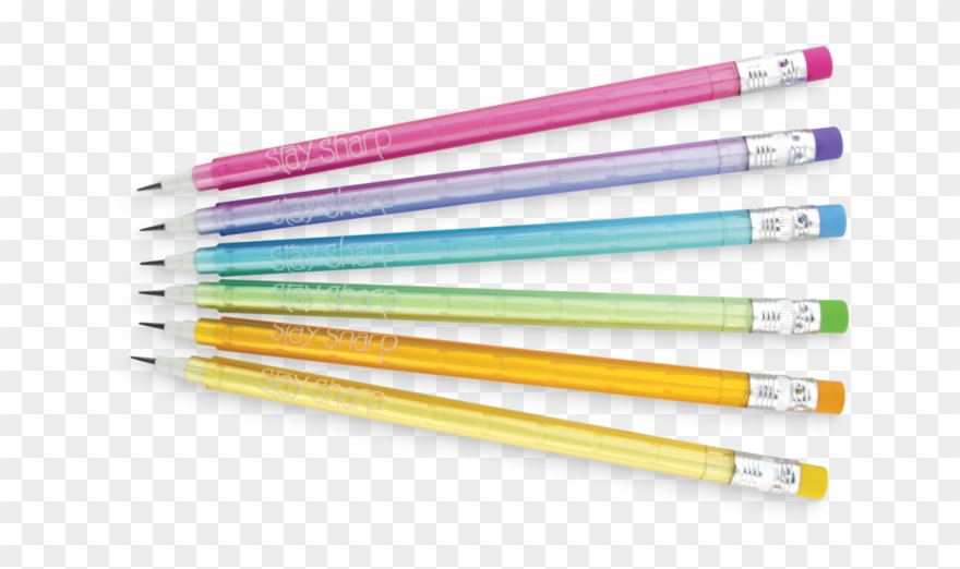 Stay Sharp Pencils - Ooly Stay Sharp Rainbow Pencils Clipart