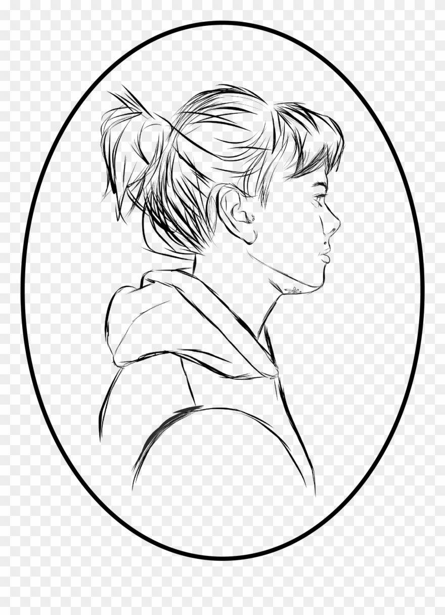 Clipart Library Cameo Drawing - Circle Divided Into Thirds - Png Download