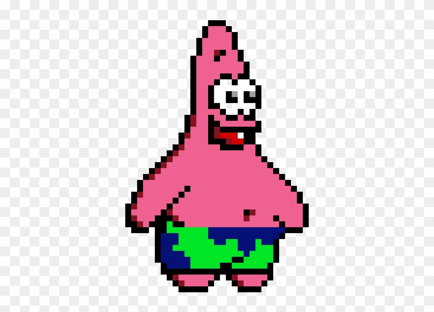 Patrick Star - Pixel Art Patrick Star Clipart
