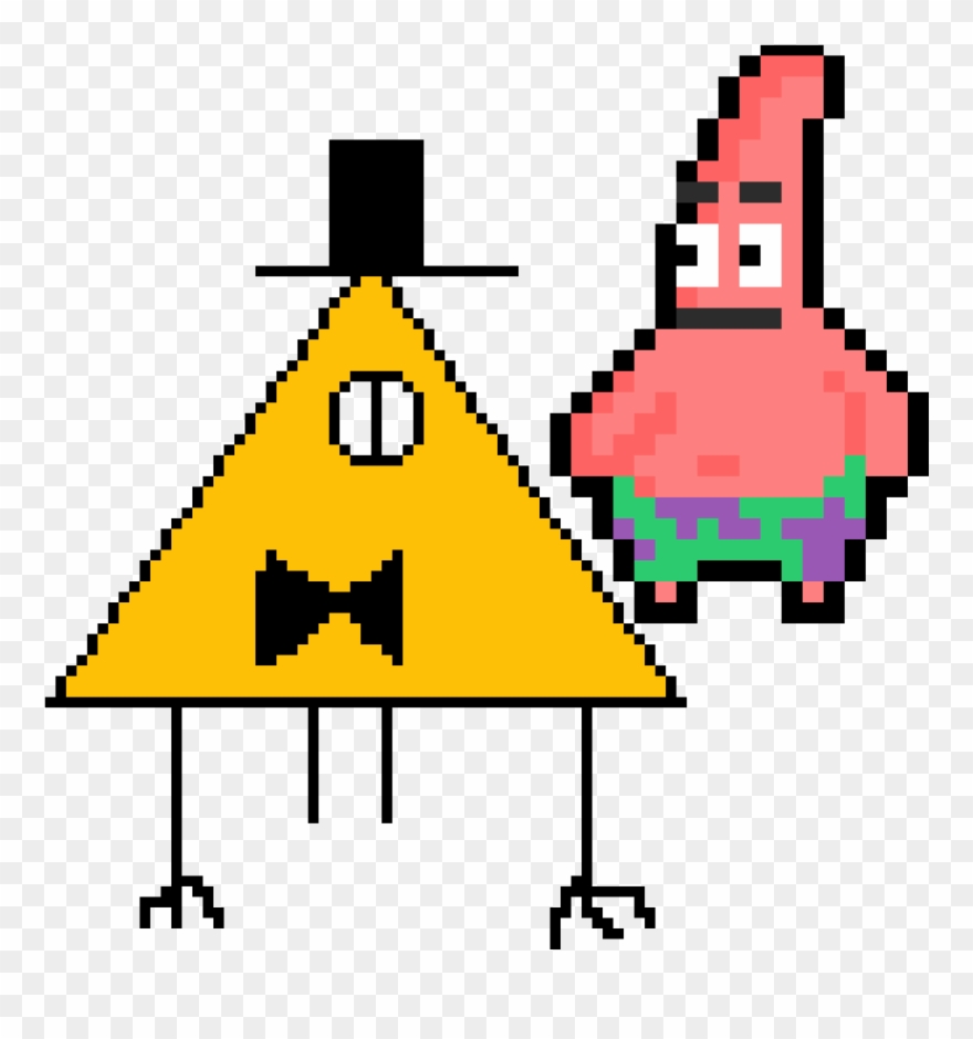 Bill Cipher And Patrick Star Clipart