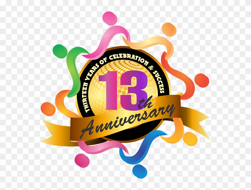 Glaze Trading India Pvt - 13th Anniversary Logo Png Clipart