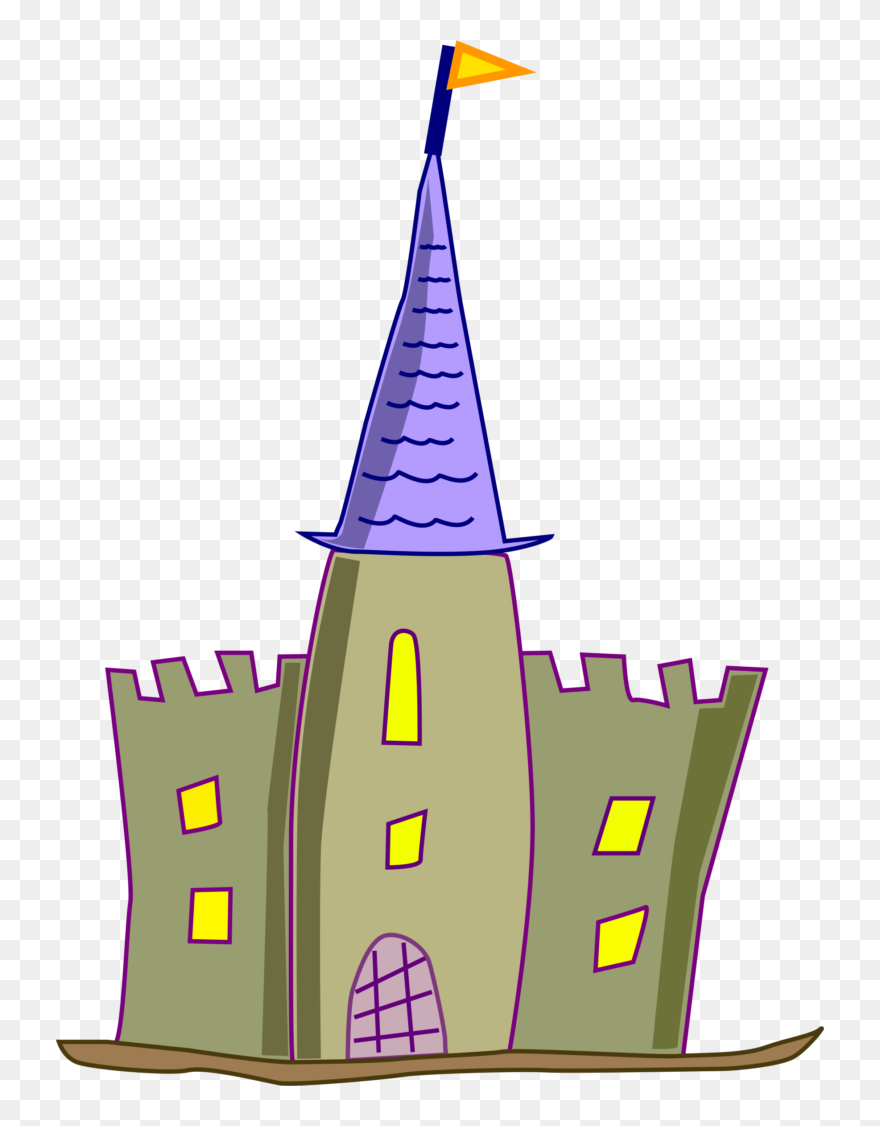 Castle Icon Clip Art - Simple Castle Clipart - Png Download