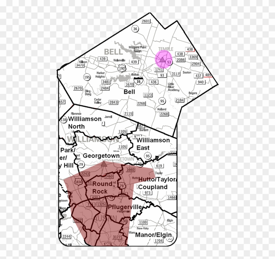 Temple Is Pretty Far North Of Hermit Haus's Focus Area - Circle Clipart