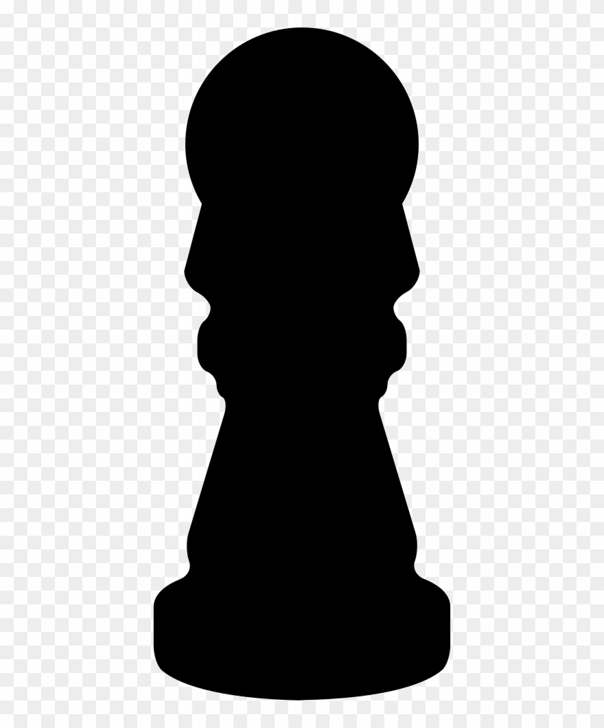 Chess Pawn Black Shape Side View Comments - Александр Блок Силуэт Clipart
