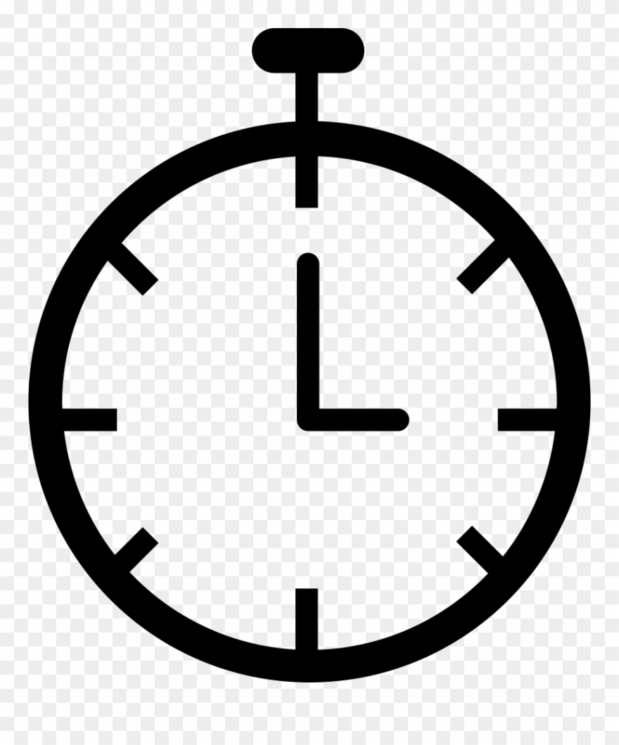 Timer Transparent Clock Clipart Freeuse Library - Timer Clock Transparent White - Png Download