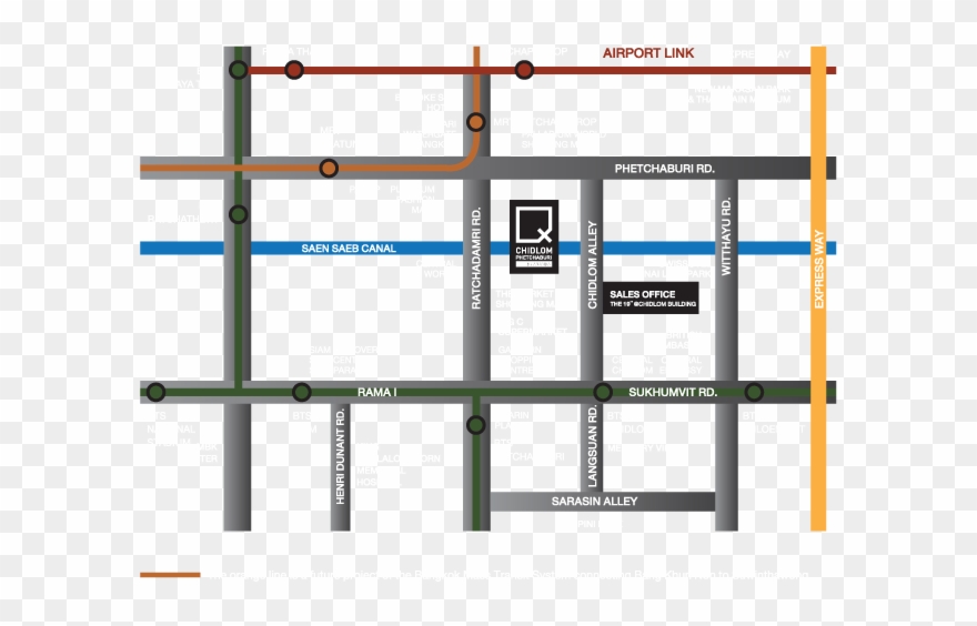 Map - Ideo Q Chidlom - Phetchaburi Clipart