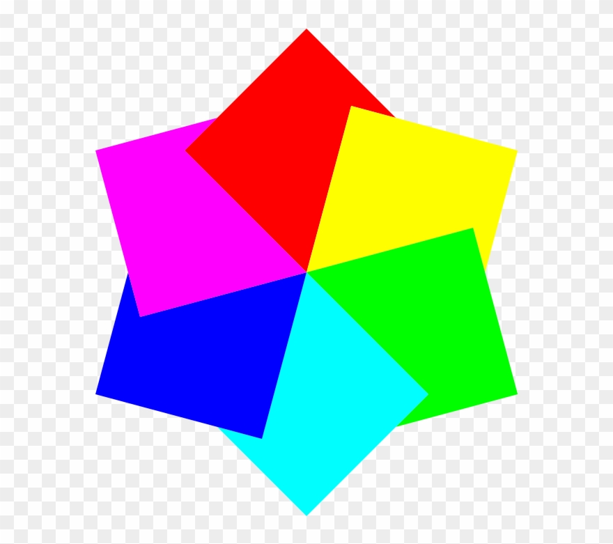 Hexagram Clip Art Download - 6 Color - Png Download