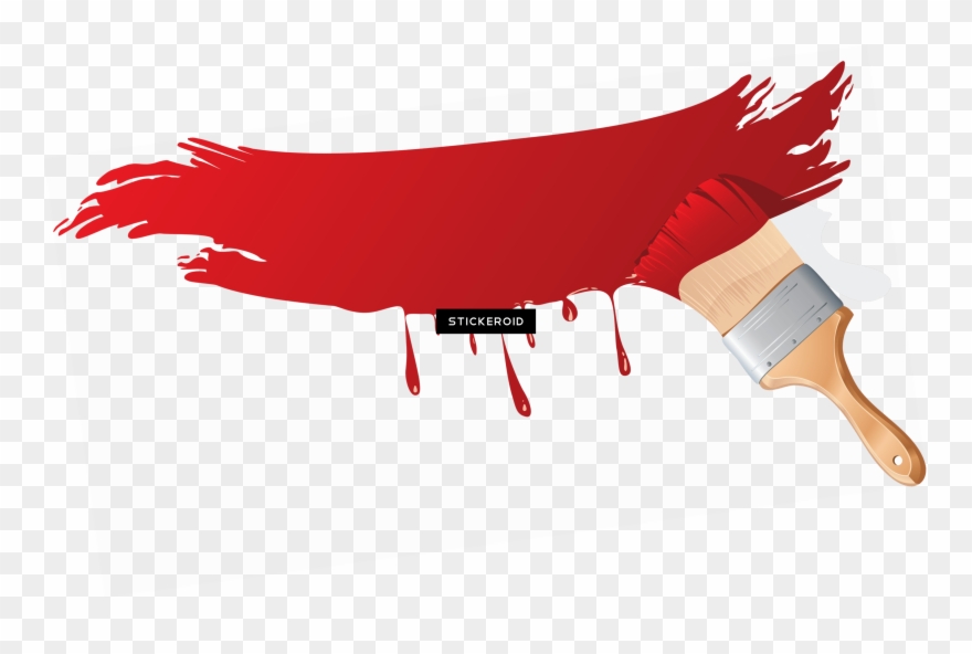 Red Paint Brush Clipart