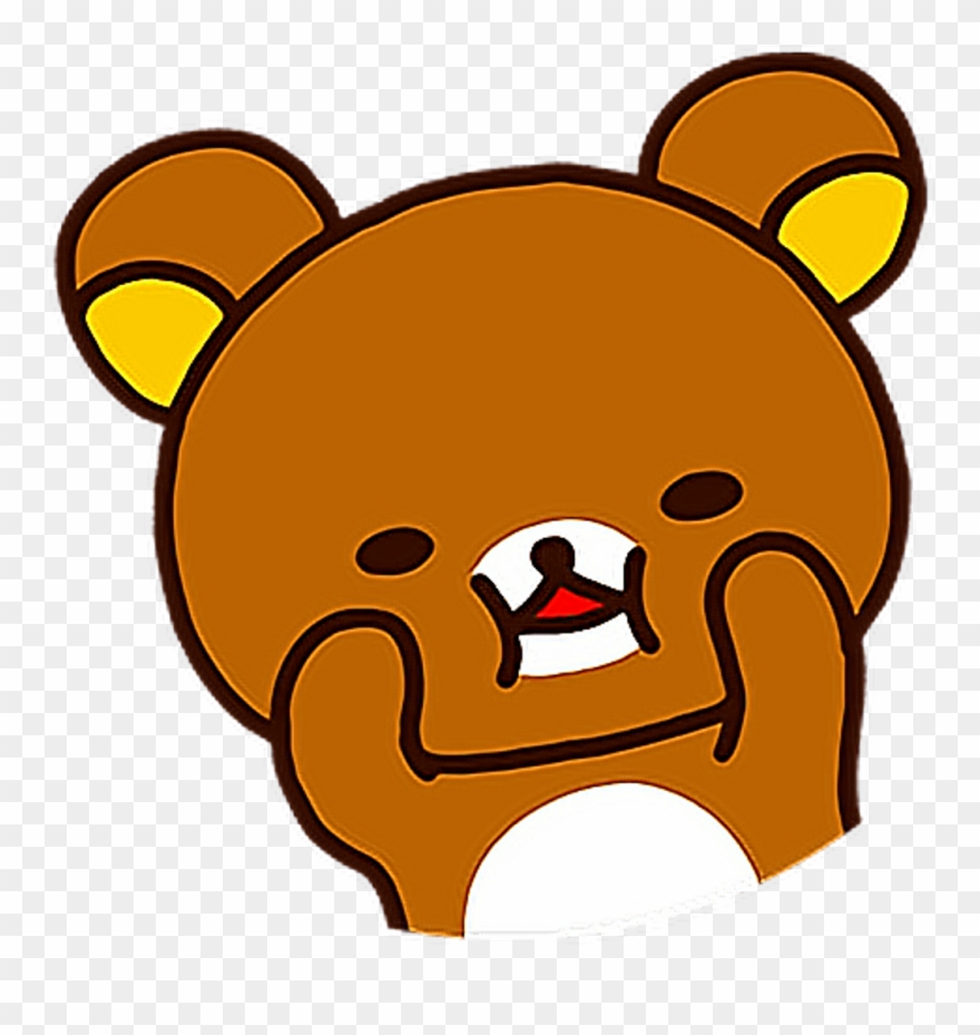 Bear Oso Osito Messenger Sticker Sweet Cute Lindo Dulce - Desktop Rilakkuma 2018 Calendar Clipart