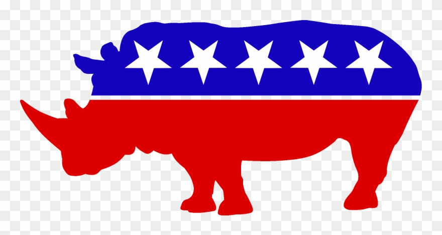 Rino - Republican Elephant Clipart