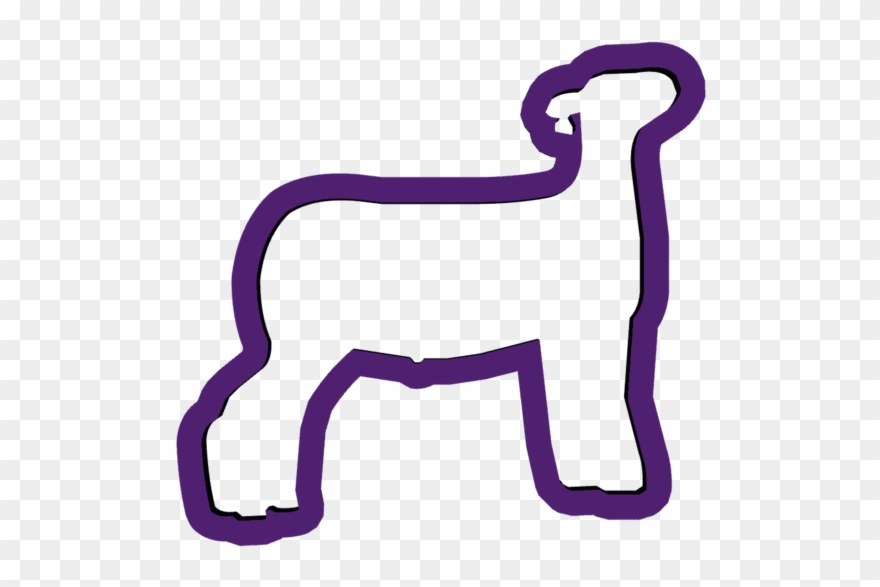 Custom Livestock Horse Cookie Cutter - Cookie Cutter Lamb Clipart