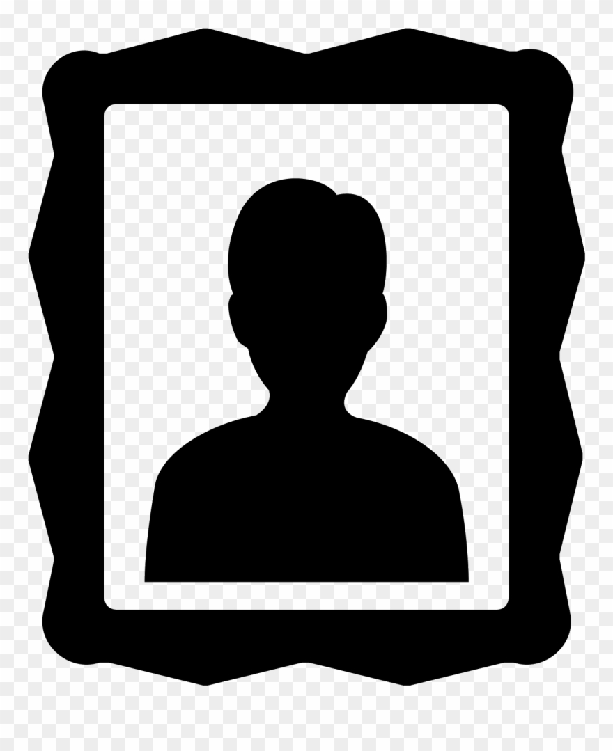 The Icon Portrait Is A Medium Sized Square - Portrait Icon Png Clipart
