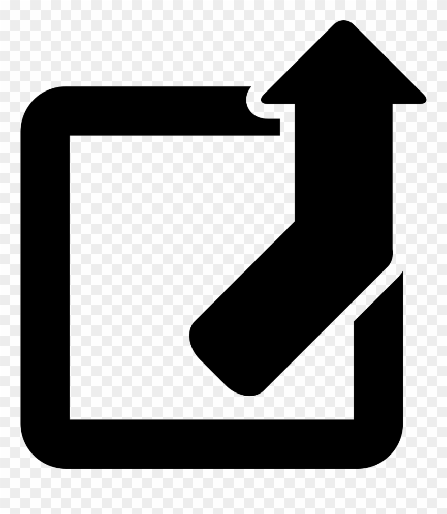 Square Outline With Up Arrow Comments - Icon Clipart