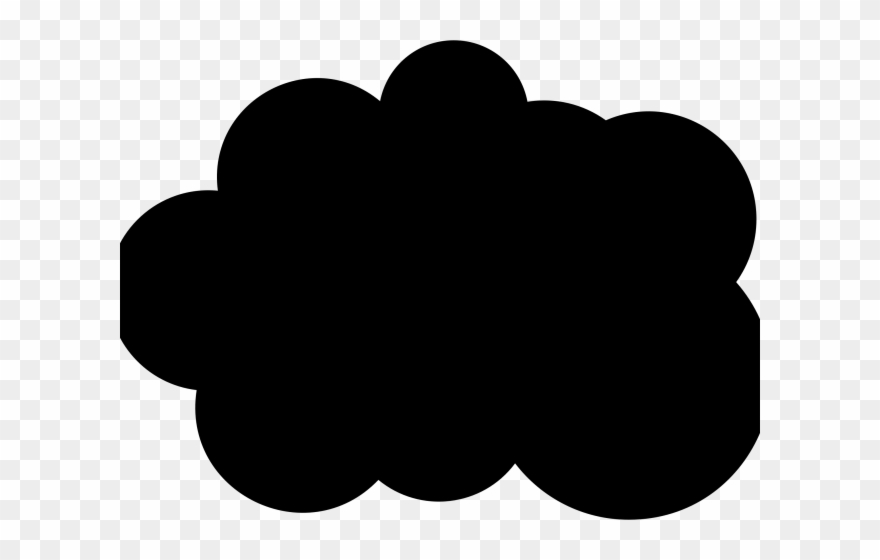 Silhouette Clipart Cloud - Cloud Silhouette Clip Art - Png Download