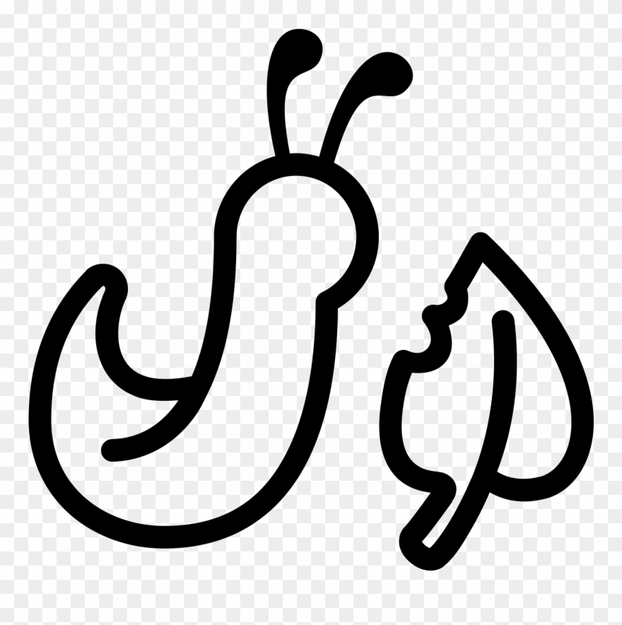 Slug Eating Icon Clipart