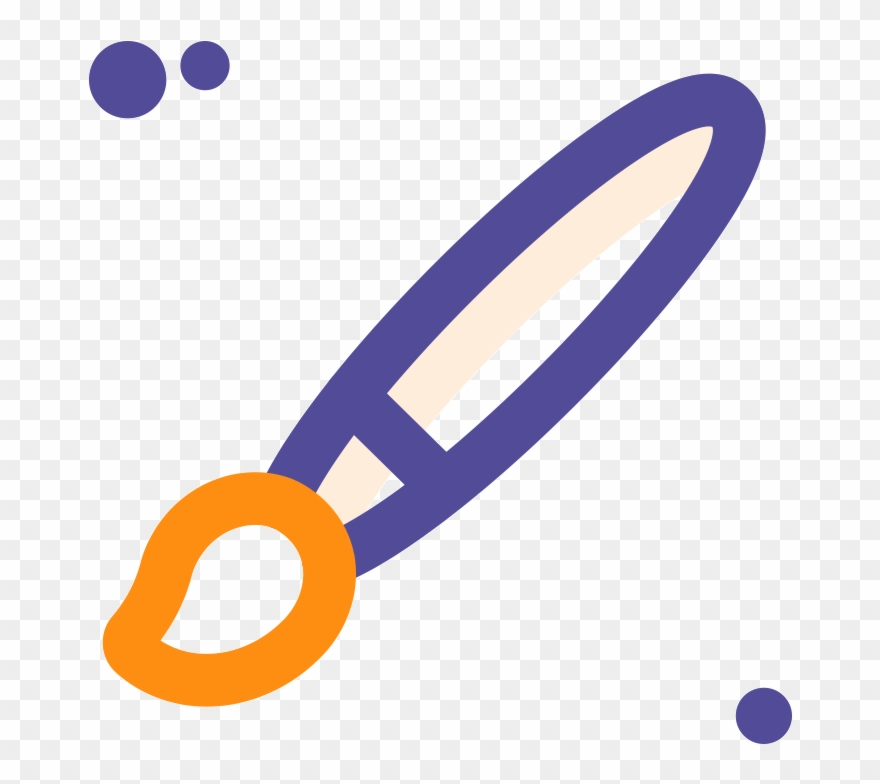 Paintbrush Quo Stock - Circle Clipart