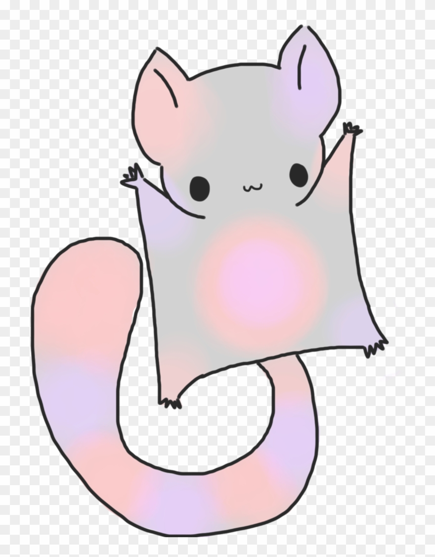 Georgie The Sugar Glider By Truerefrain - Sugar Glider Drawing Clipart