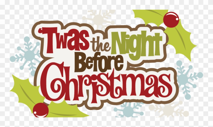 'twas The Night Before Christmason Ice - Twas The Night Before Christmas Clipart