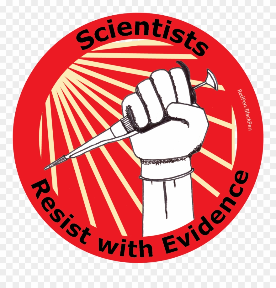 Viva La Evidence New Options - Scientists Resist, With Evidence! T-shirts Homme Clipart