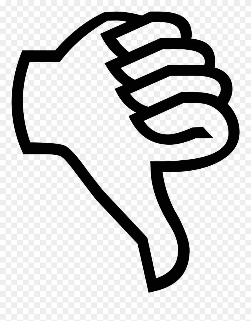 Dislike Png - Thumbs Down Svg Clipart
