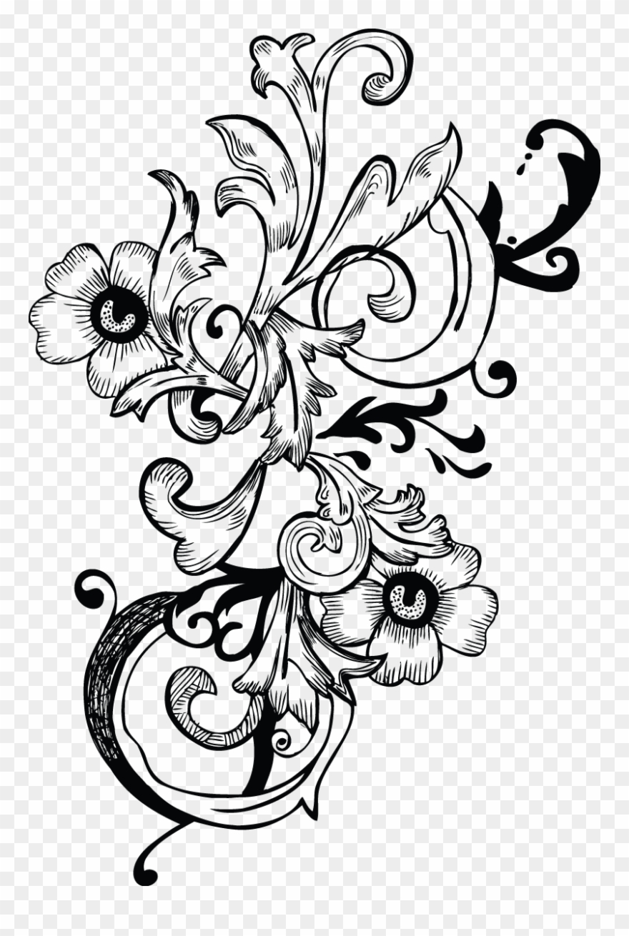 Fl-05 Border Design, Line Design, Scrap, Clip Art, - Png Download