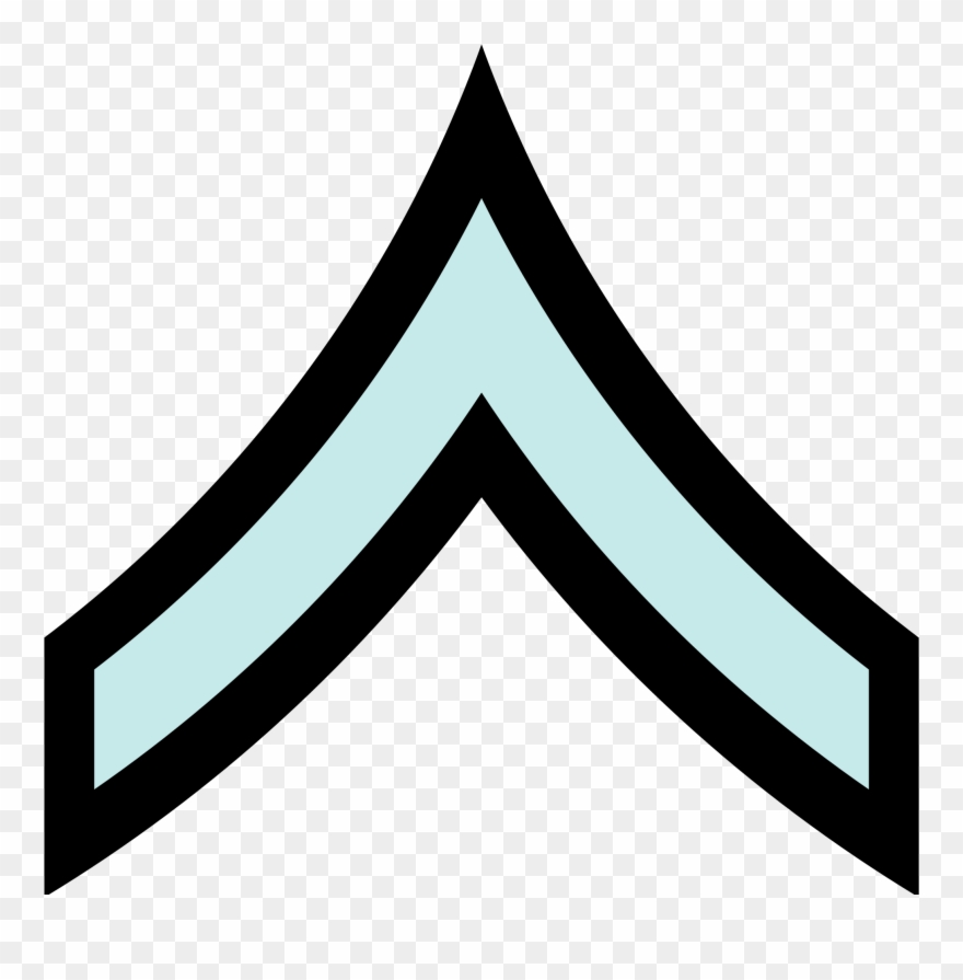 Open - Us Army Rank Pvt Clipart